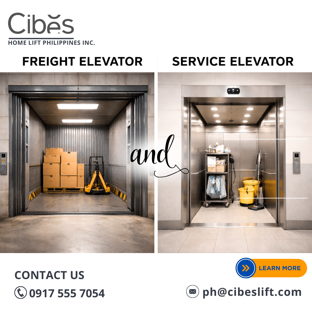 Cibes home lift installed in a modern Philippine house, space-saving residential elevator with glass design for easy access between floors
